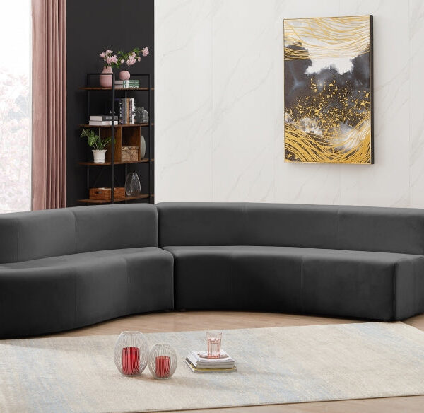 CURL VELVET 2PC. SECTIONAL SKU: SE0010