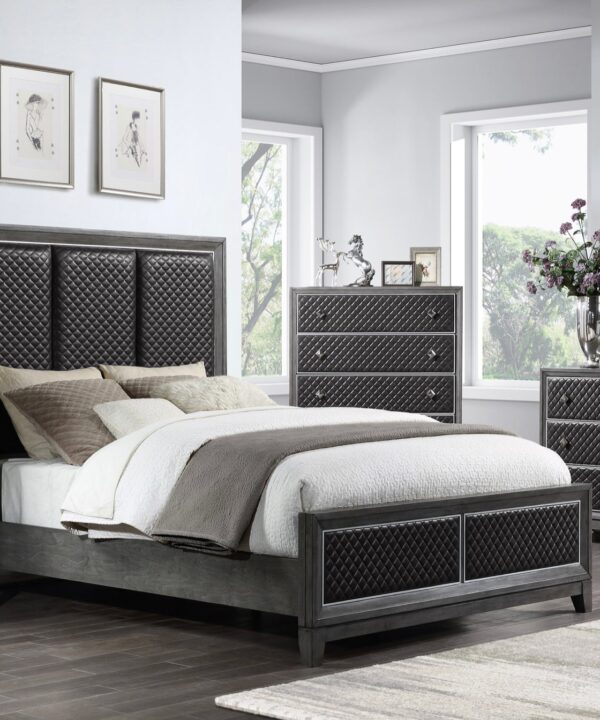 1566GY Bedroom-West End Bedroom Set SKU: BS0008