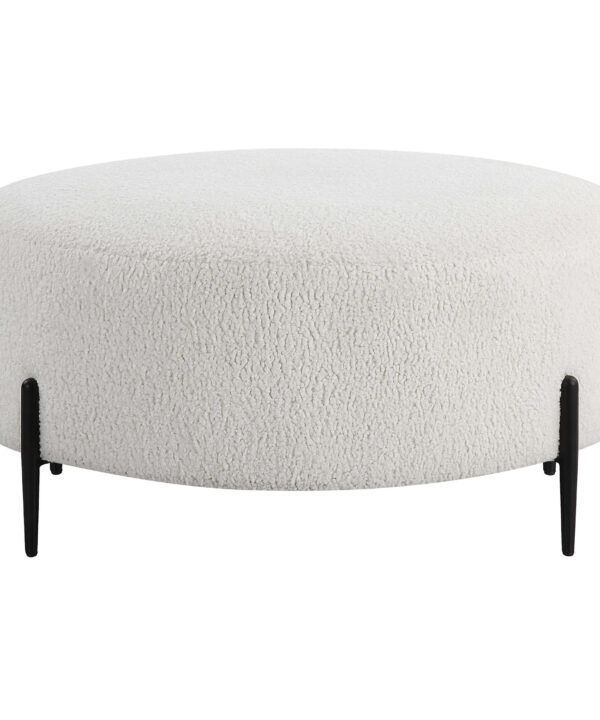 ARLES LARGE OTTOMAN, BLACK