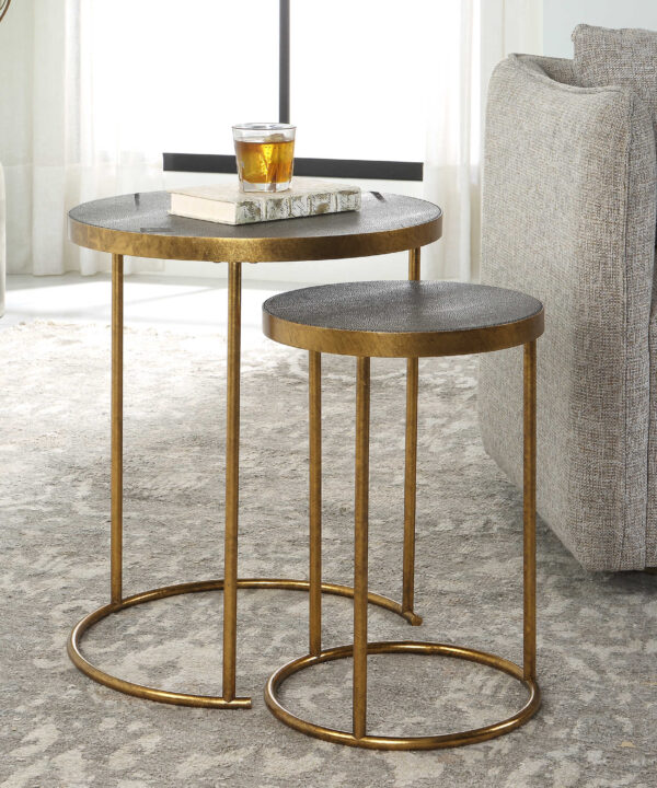 ARAGON NESTING TABLES, S/2 - Image 2