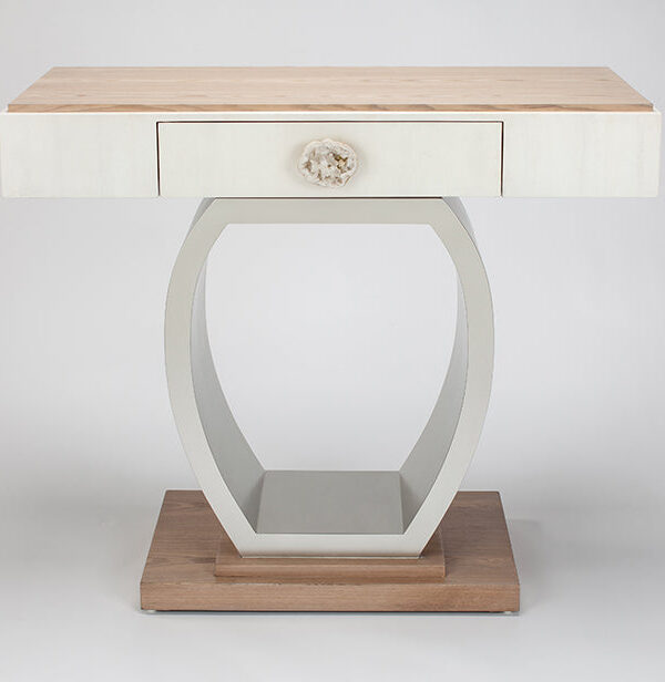 Geo Stone Accents Console Table SKU: CO00014