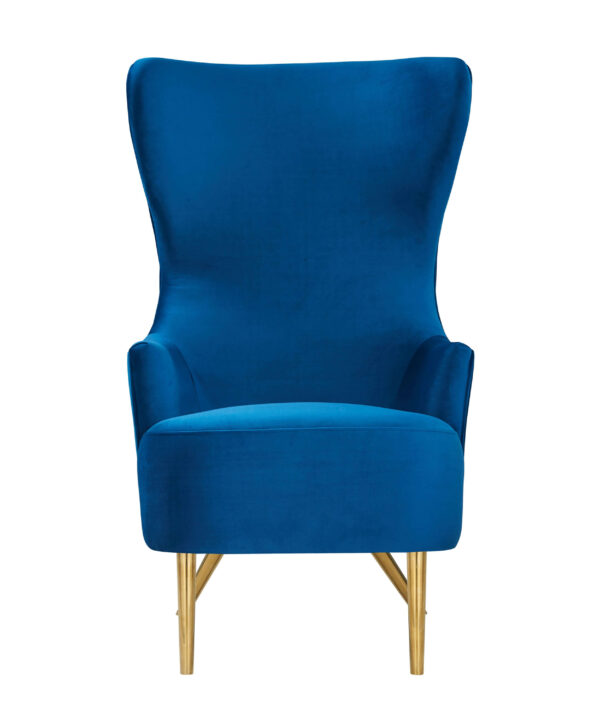 VELVET WINGBACK CHAIR
