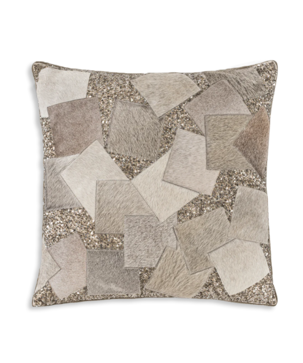Akai Gray Beaded Pillow SKU: PI0004
