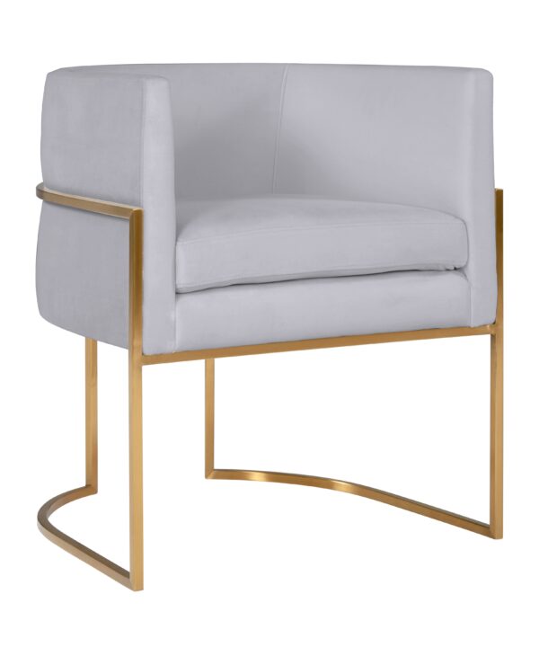 GISELLE VELVET DINING CHAIR - GOLD FRAME