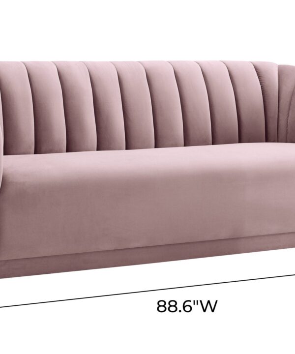 ARNO MAUVE VELVET SOFA - Image 3