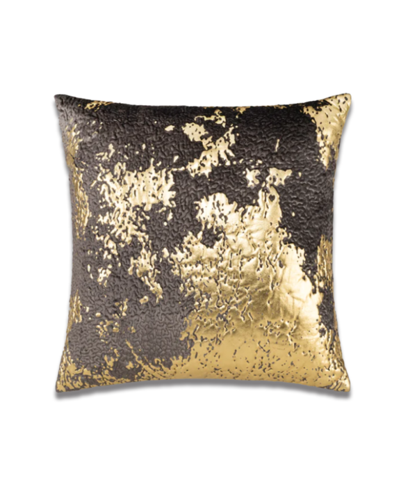 Bella Charcoal Gold Foil Pillow PI00022