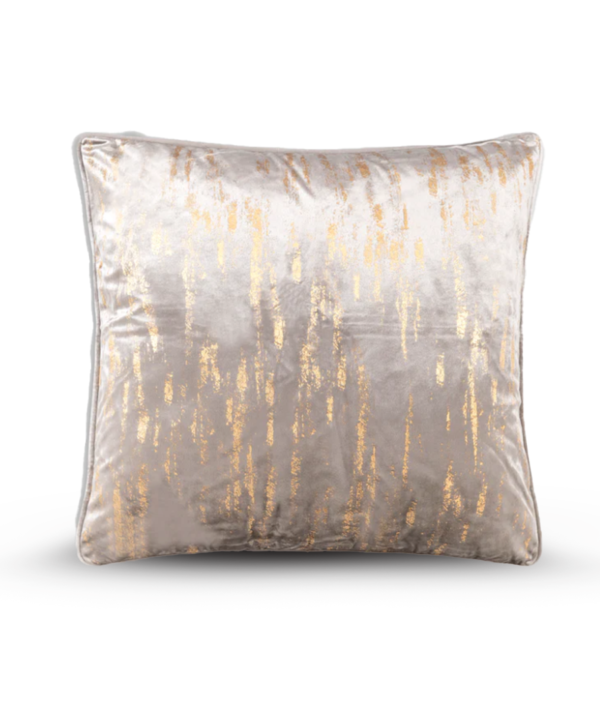 Amani Crushed Gray Velvet Pillow PI00014