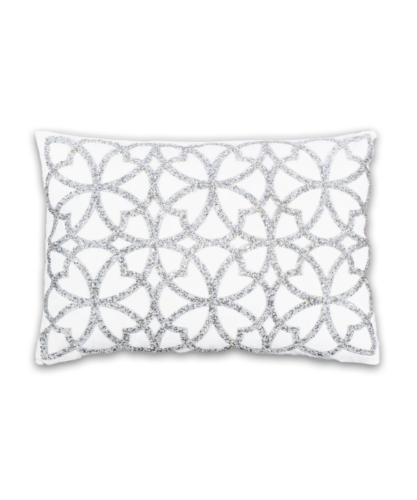 Ariel Ivory Silver Pillow PI00016