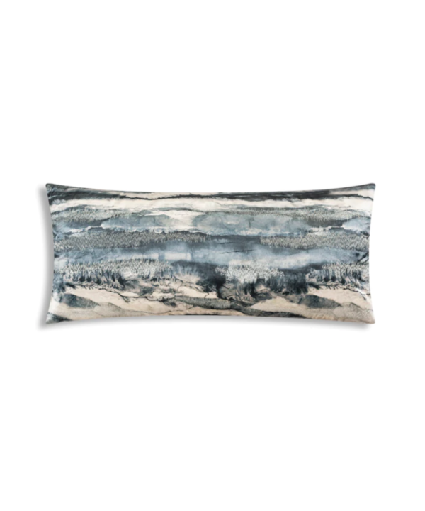 Capri Charcoal Velvet Pillow PI00038