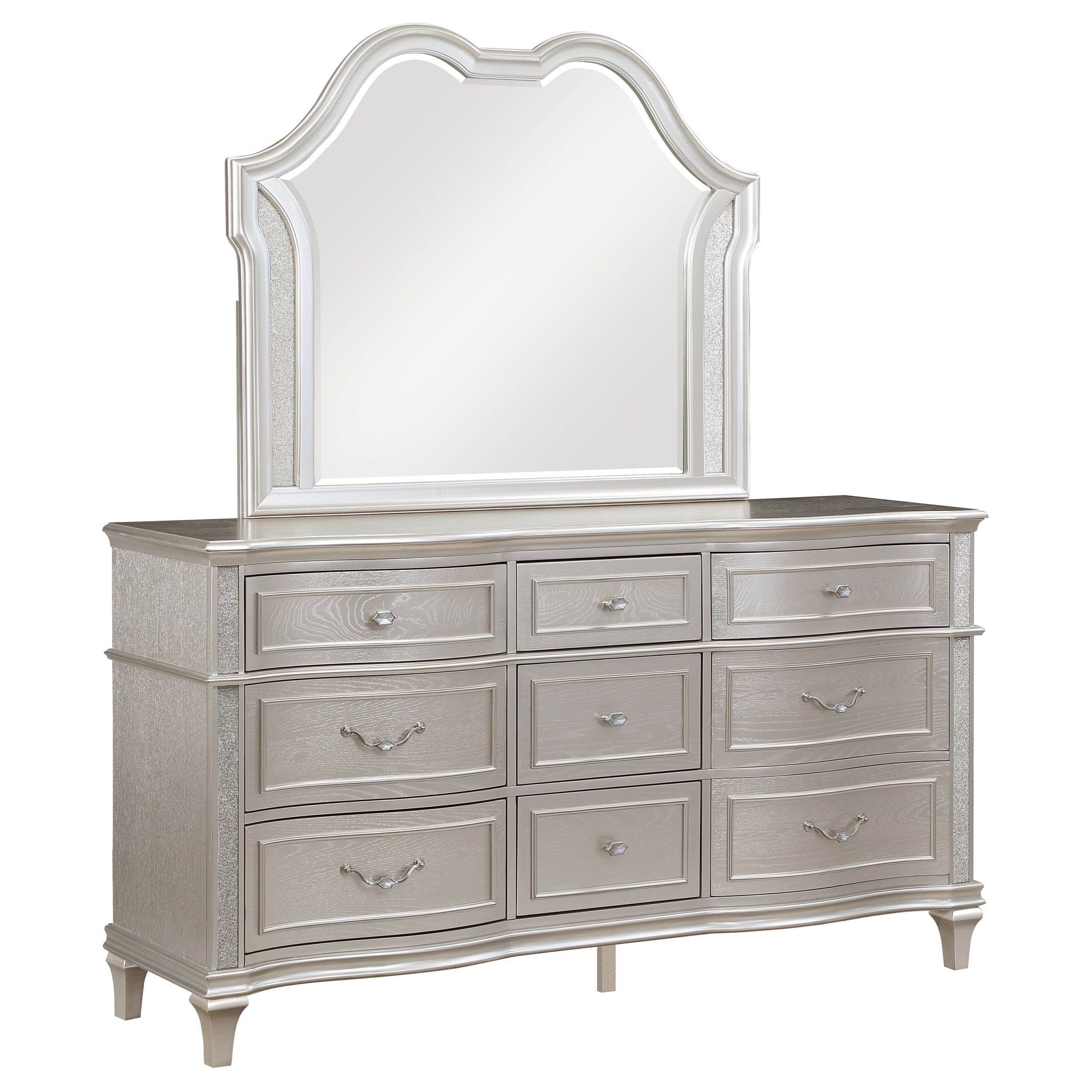 Evangeline Dresser with Mirror - Luxe Home Furnishings (Jersey City, NJ)