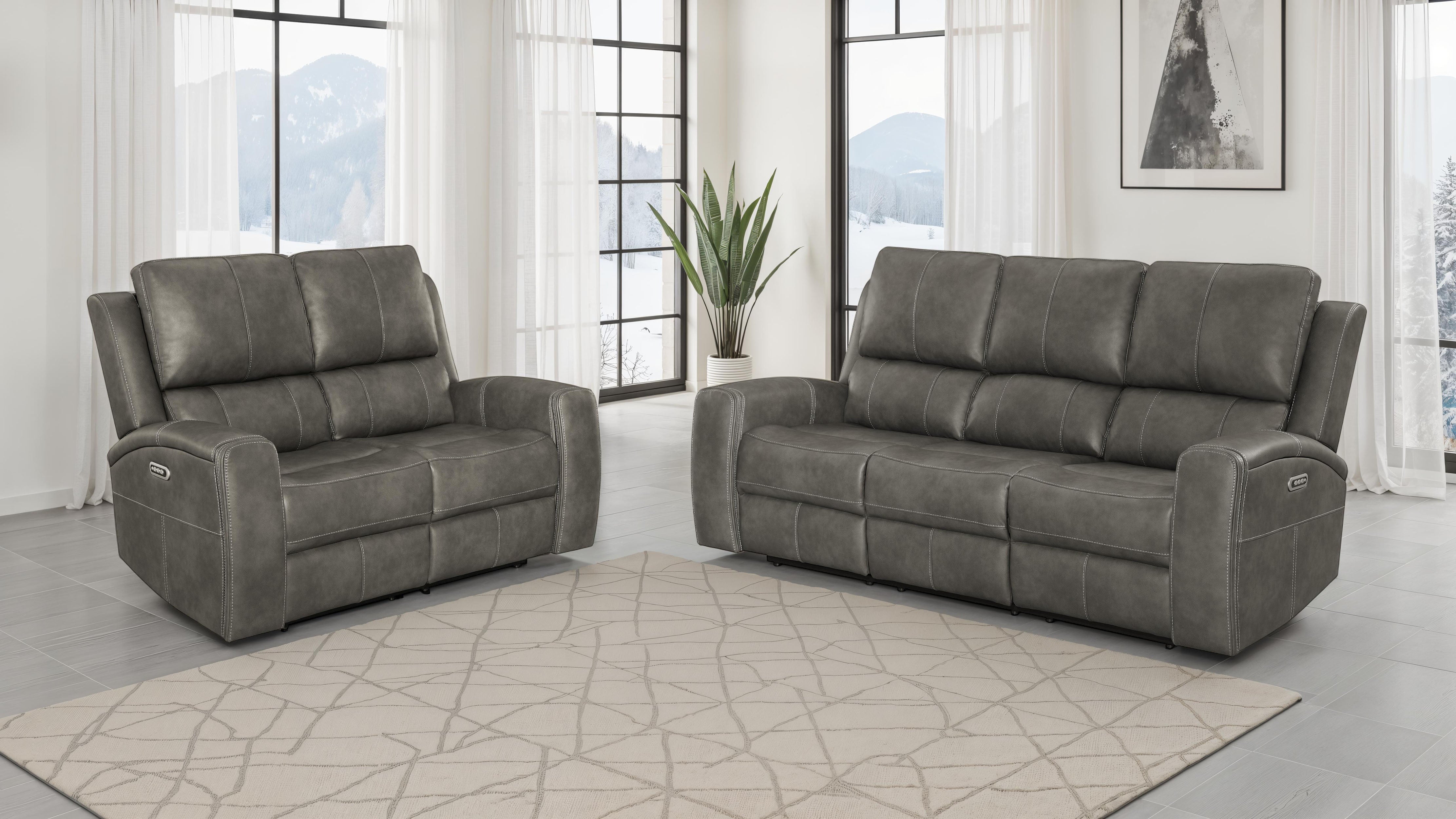Brickston Triple Power Reclining Sofa Set - Luxe Home Furnishings (Jersey City, NJ)