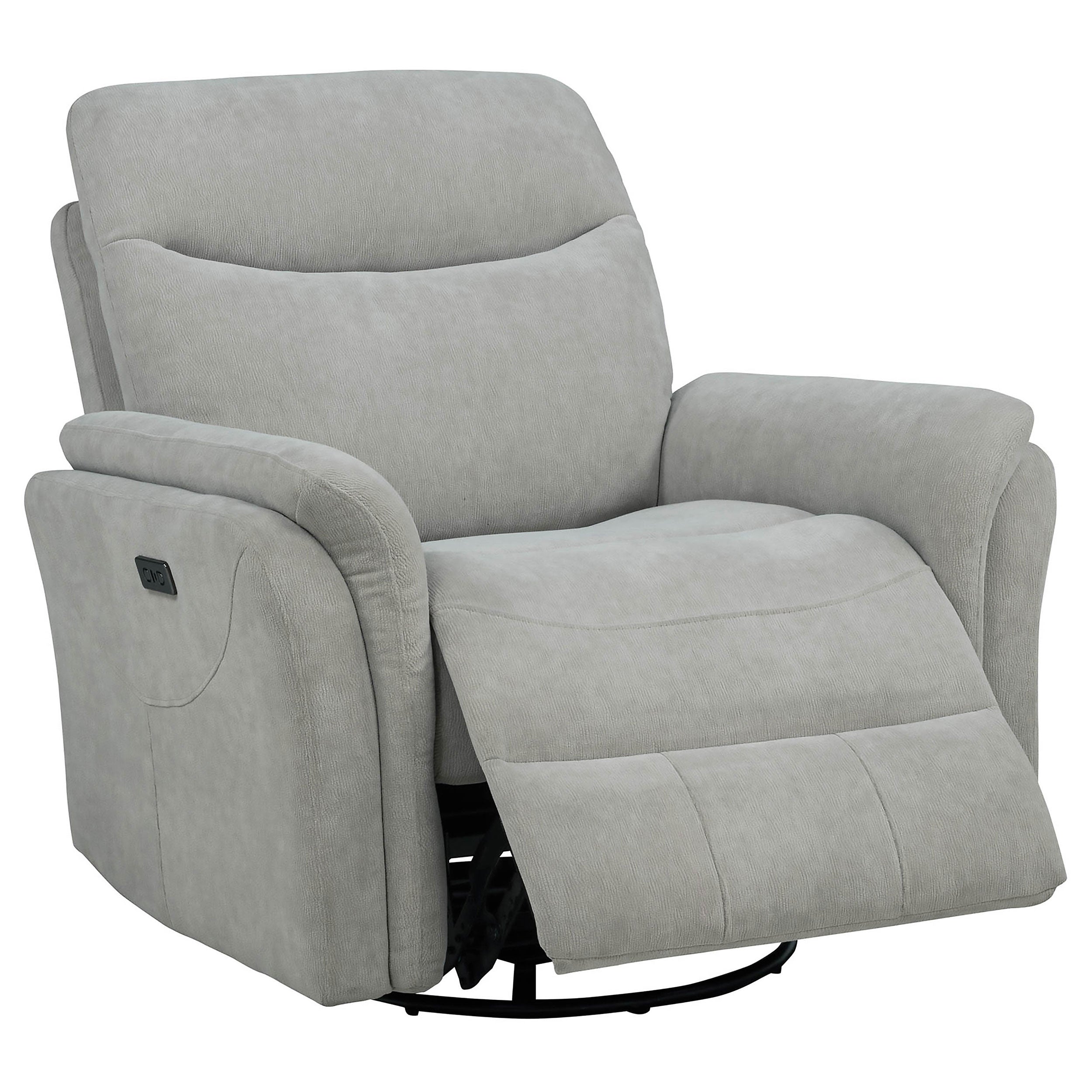 Adler Power Swivel Glider Recliner - Luxe Home Furnishings (Jersey City, NJ)