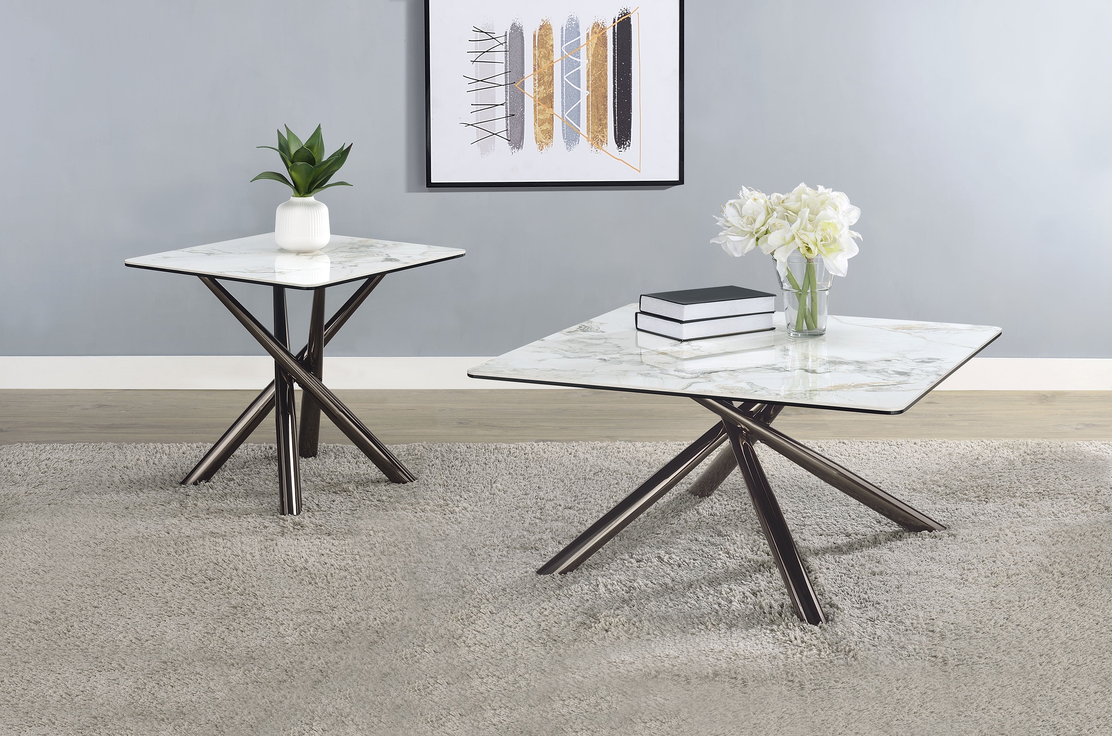 Carvell Coffee Table Set - Luxe Home Furnishings (Jersey City, NJ)