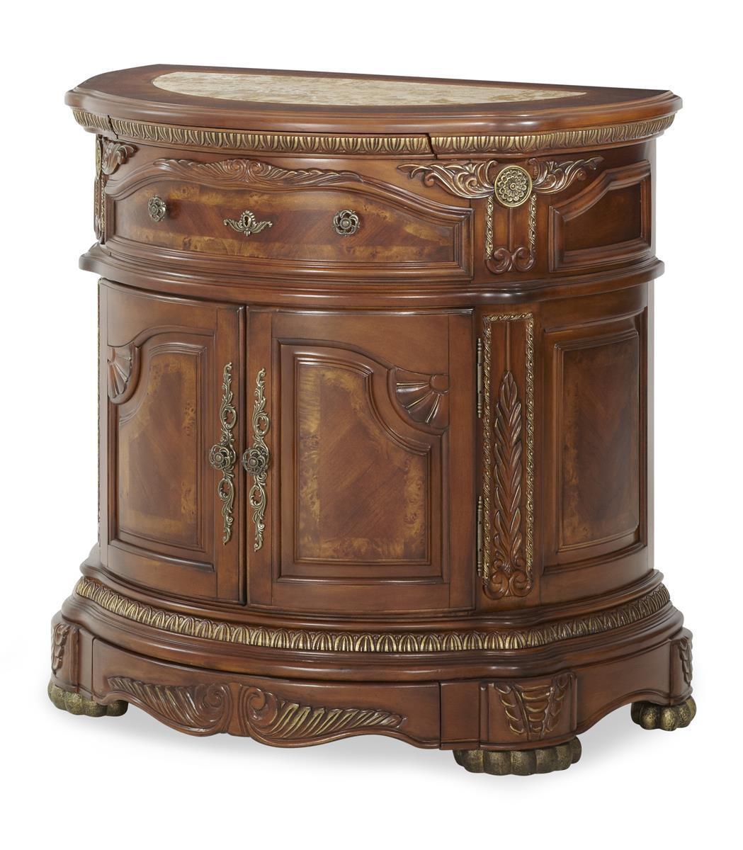 Cortina Bedside Chest in Honey Walnut - Luxe Home Furnishings (Jersey City, NJ)
