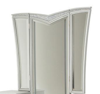 Melrose Plaza Vanity Mirror in Dove - Luxe Home Furnishings (Jersey City, NJ)