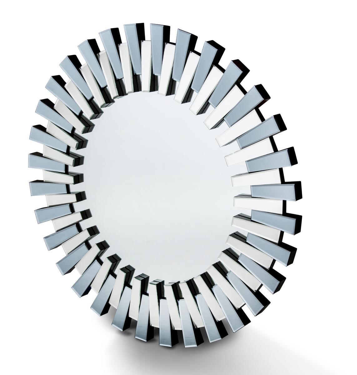 Montreal Round Facet Mirror - Luxe Home Furnishings (Jersey City, NJ)