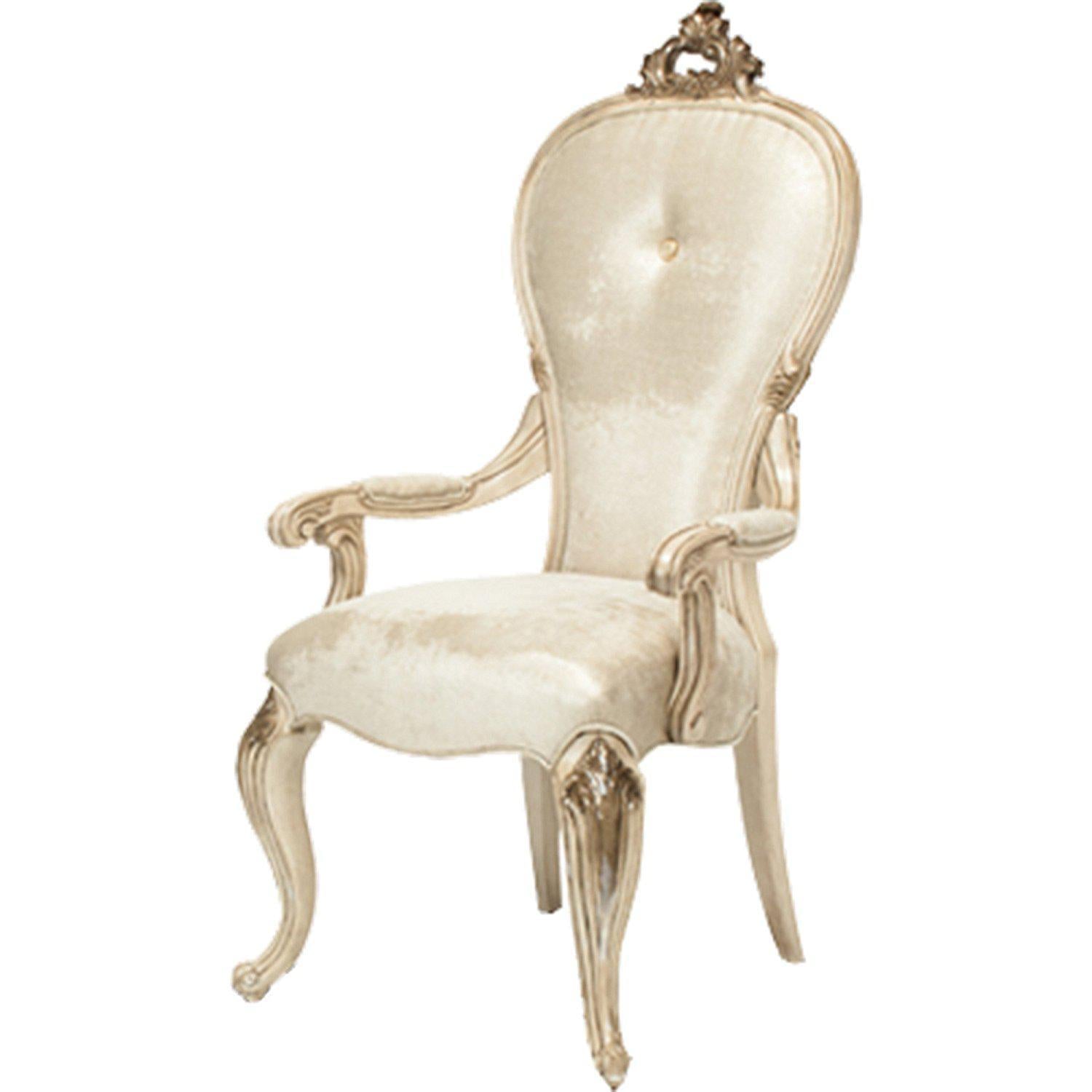 Platine de Royale Desk Chair in Champagne - Luxe Home Furnishings (Jersey City, NJ)