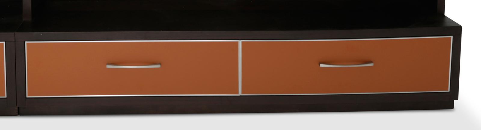21 Cosmopolitan Right Entertainment Base in Umber/Orange - Luxe Home Furnishings (Jersey City, NJ)