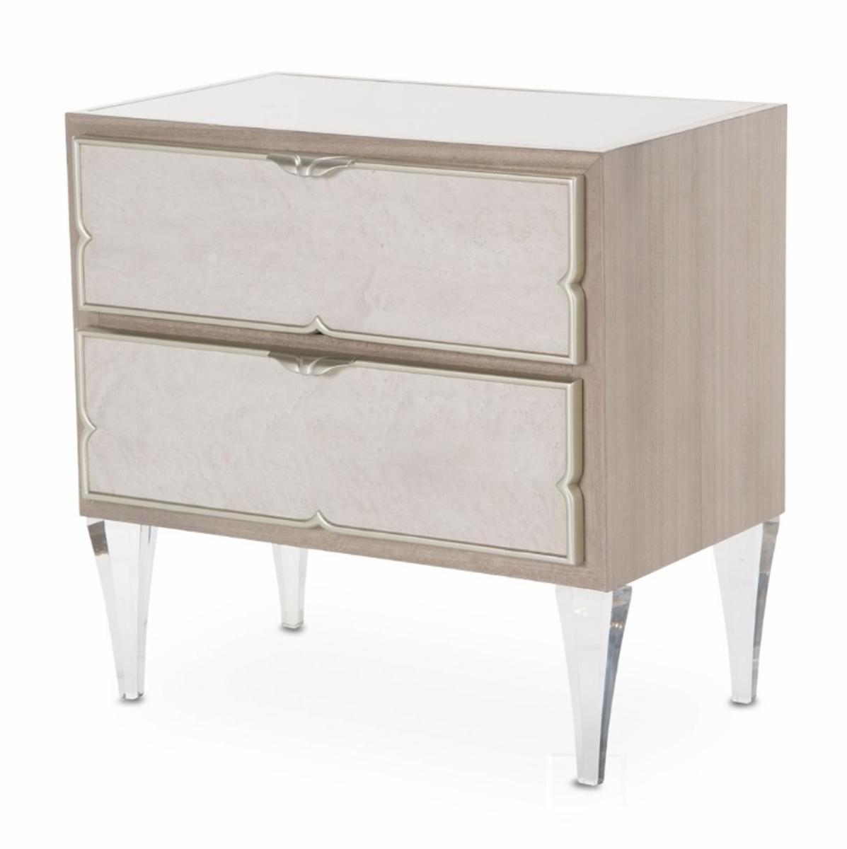 Camden Court Nightstand in Pearl - Luxe Home Furnishings (Jersey City, NJ)