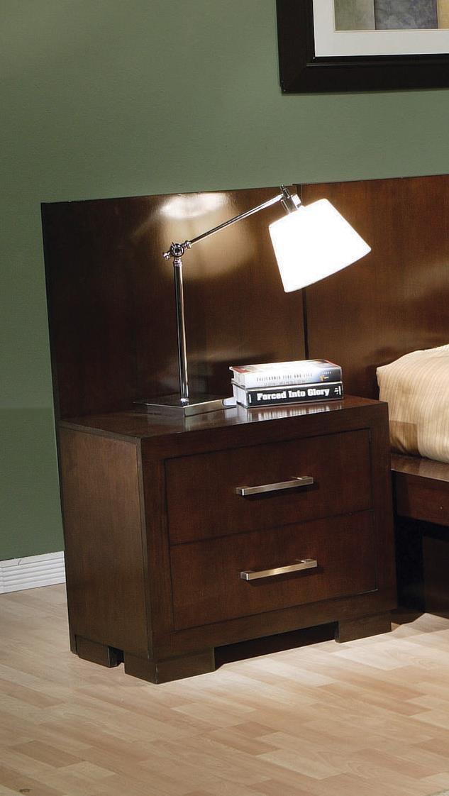 Jessica Nightstand Panels Cappuccino (Set of 2) - Luxe Home Furnishings (Jersey City, NJ)