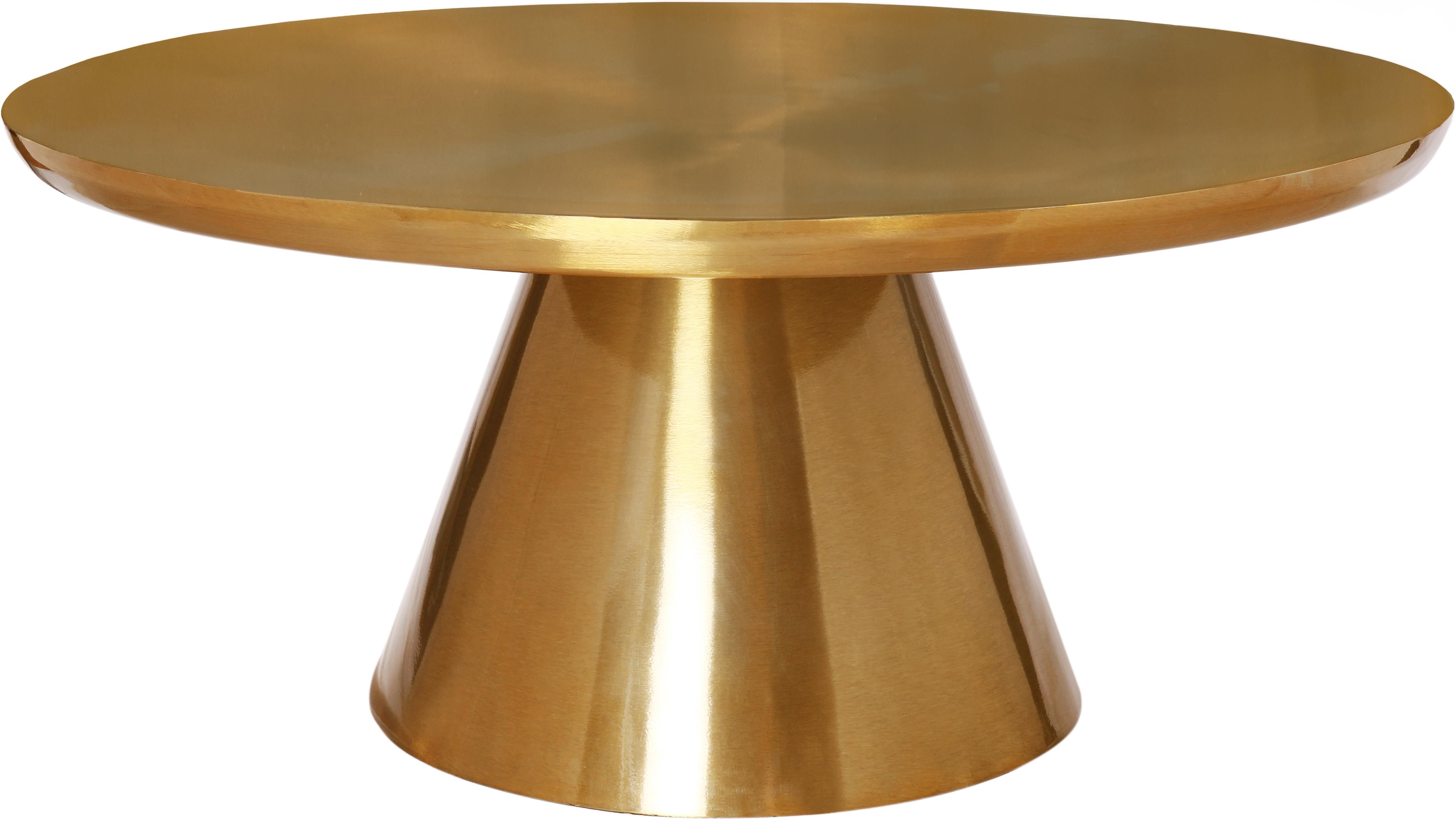 Martini Brushed Gold Coffee Table - Luxe Home Furnishings (Jersey City, NJ)