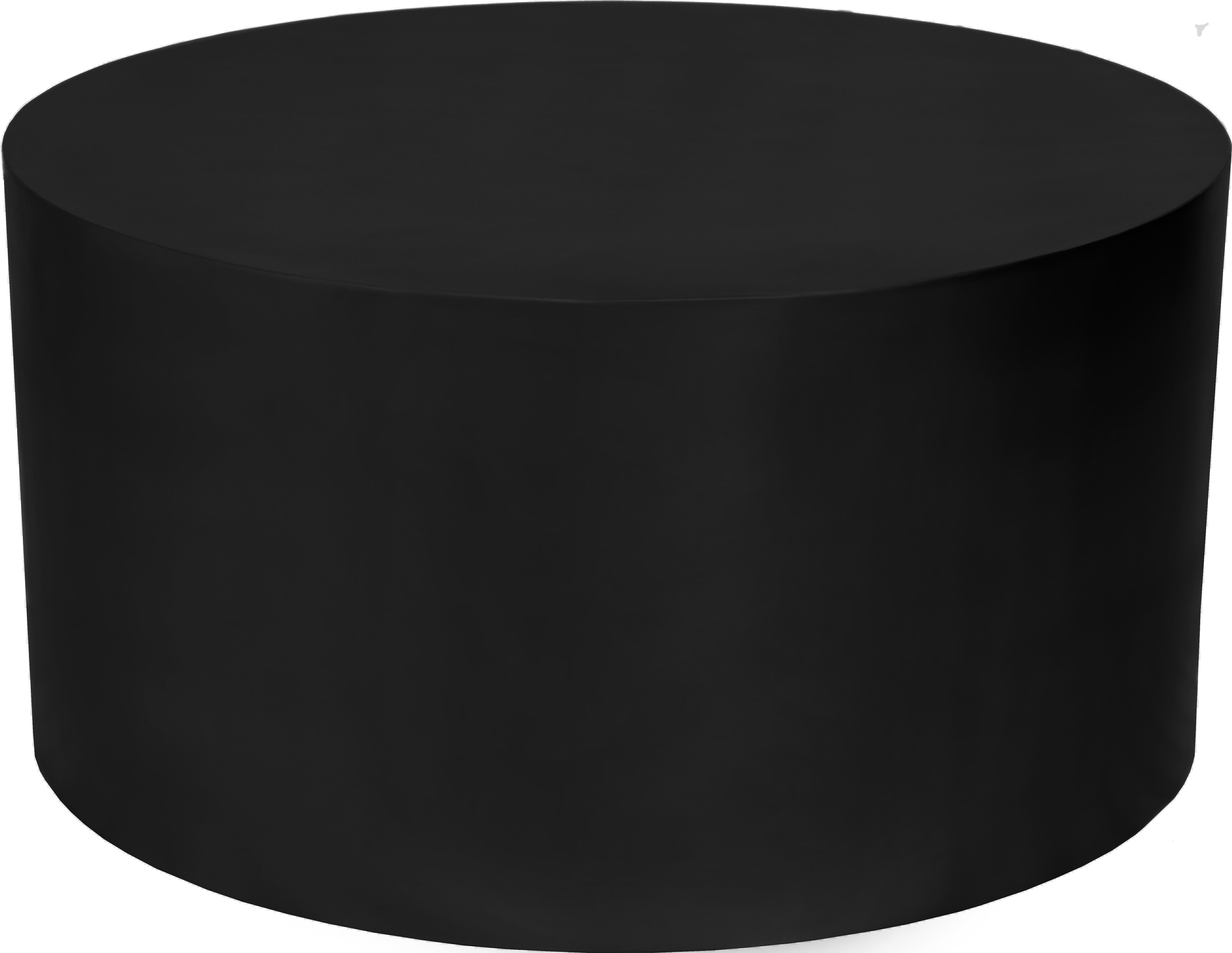 Cylinder Matte Black Coffee Table - Luxe Home Furnishings (Jersey City, NJ)