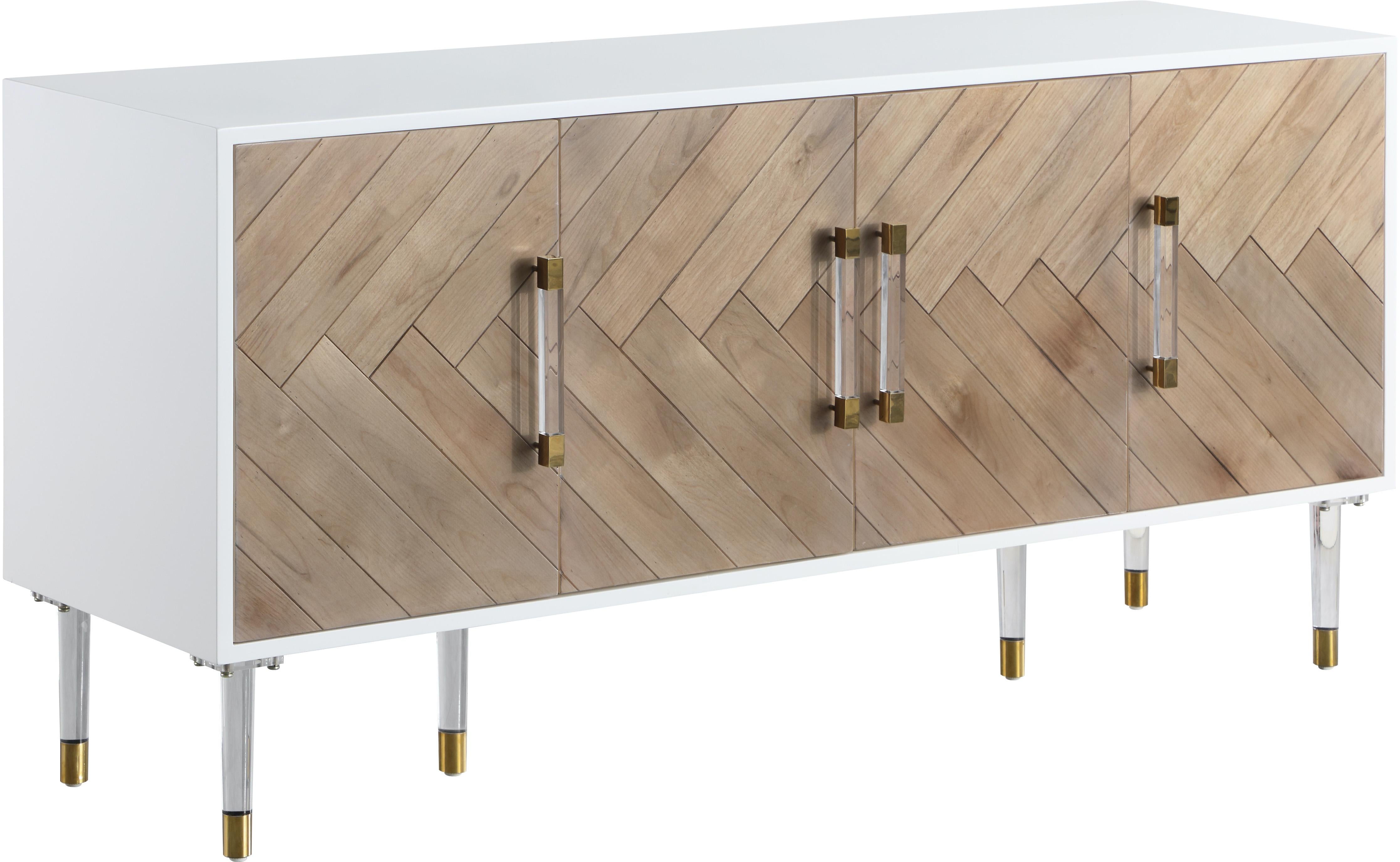 Jive White Lacquer Sideboard/Buffet - Luxe Home Furnishings (Jersey City, NJ)