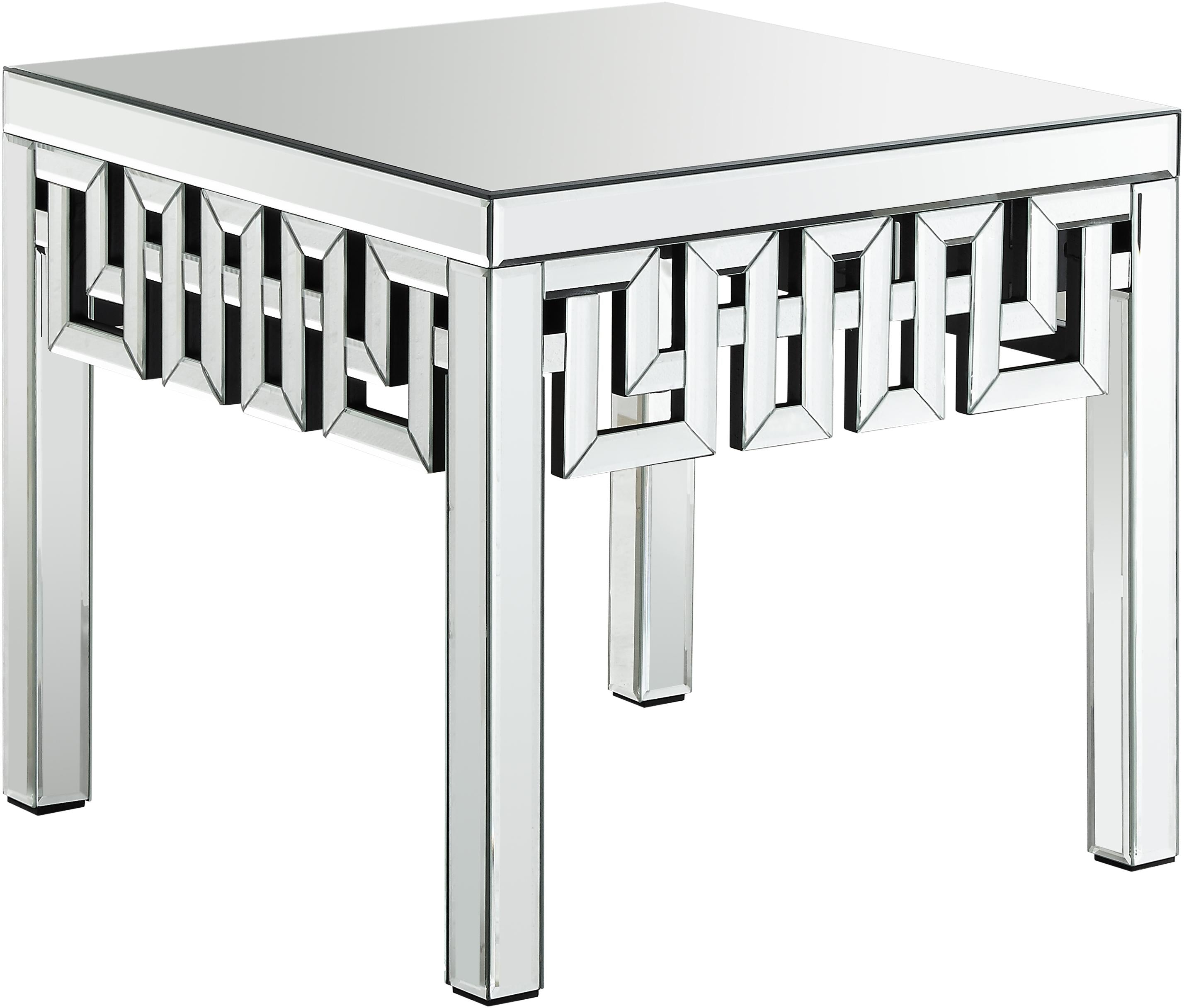 Aria Mirrored End Table - Luxe Home Furnishings (Jersey City, NJ)