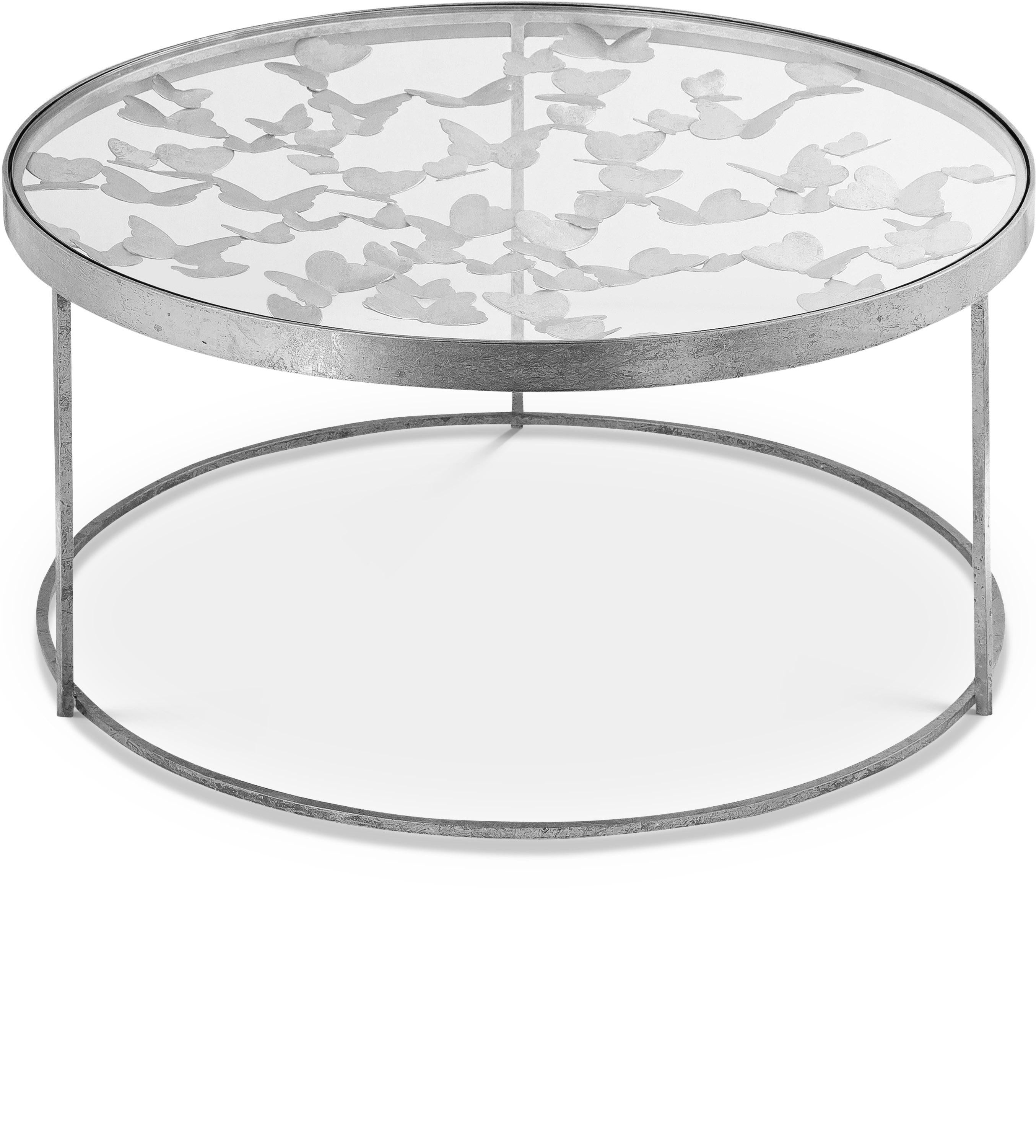 Butterfly Silver Coffee Table - Luxe Home Furnishings (Jersey City, NJ)