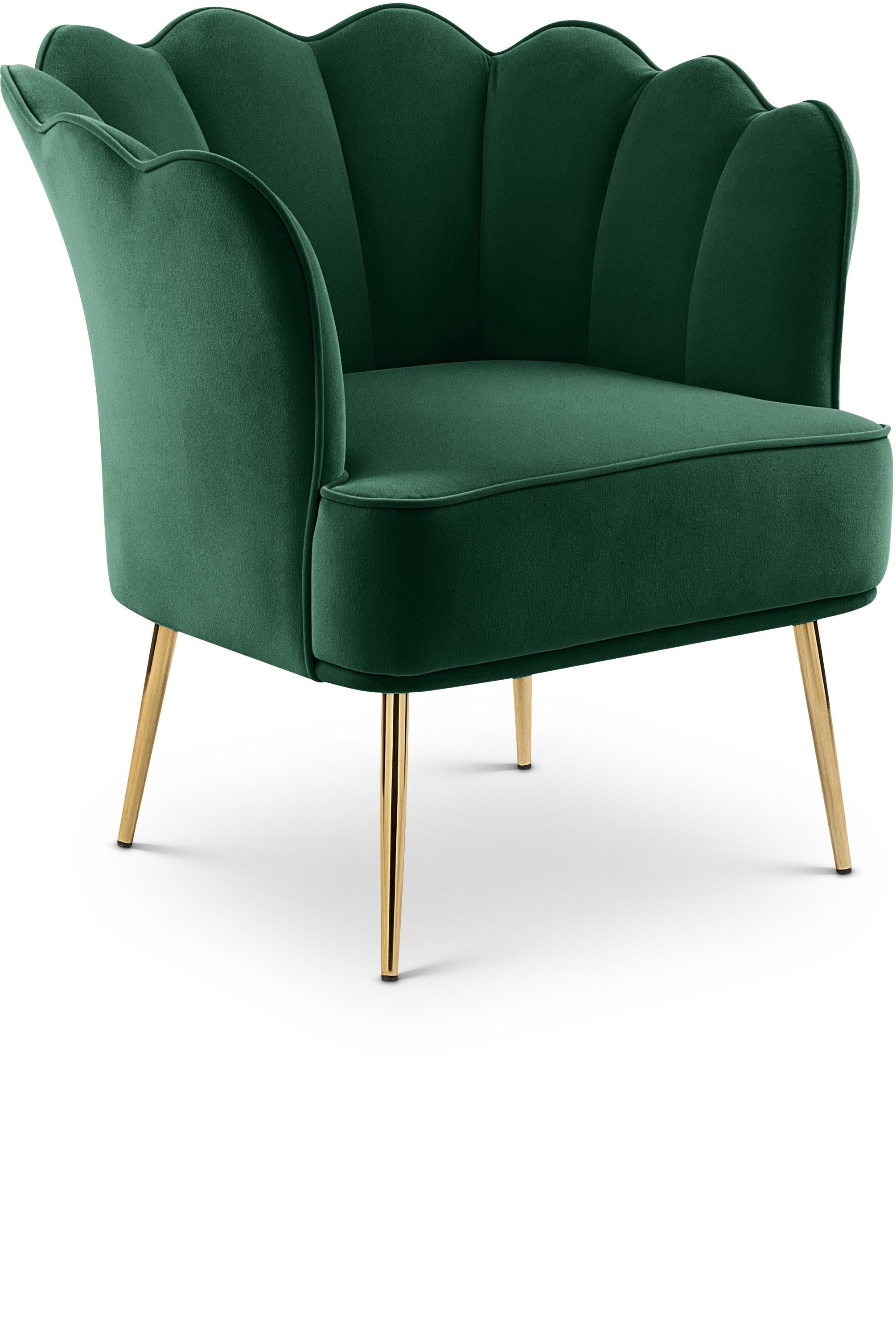Jester Green Velvet Accent Chair - Luxe Home Furnishings (Jersey City, NJ)
