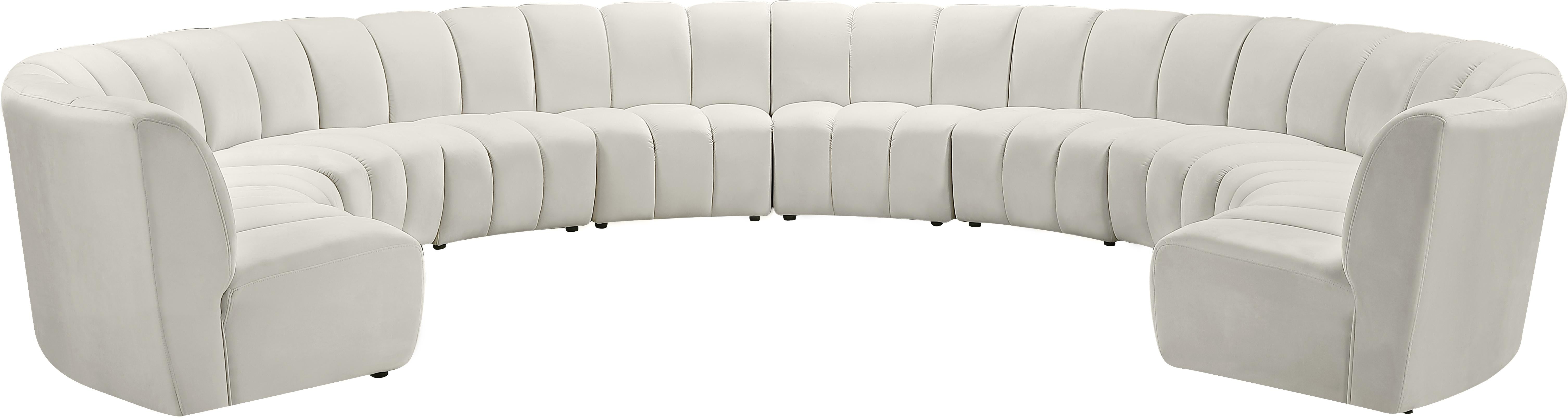 Infinity Cream Velvet 10pc. Modular Sectional - Luxe Home Furnishings (Jersey City, NJ)