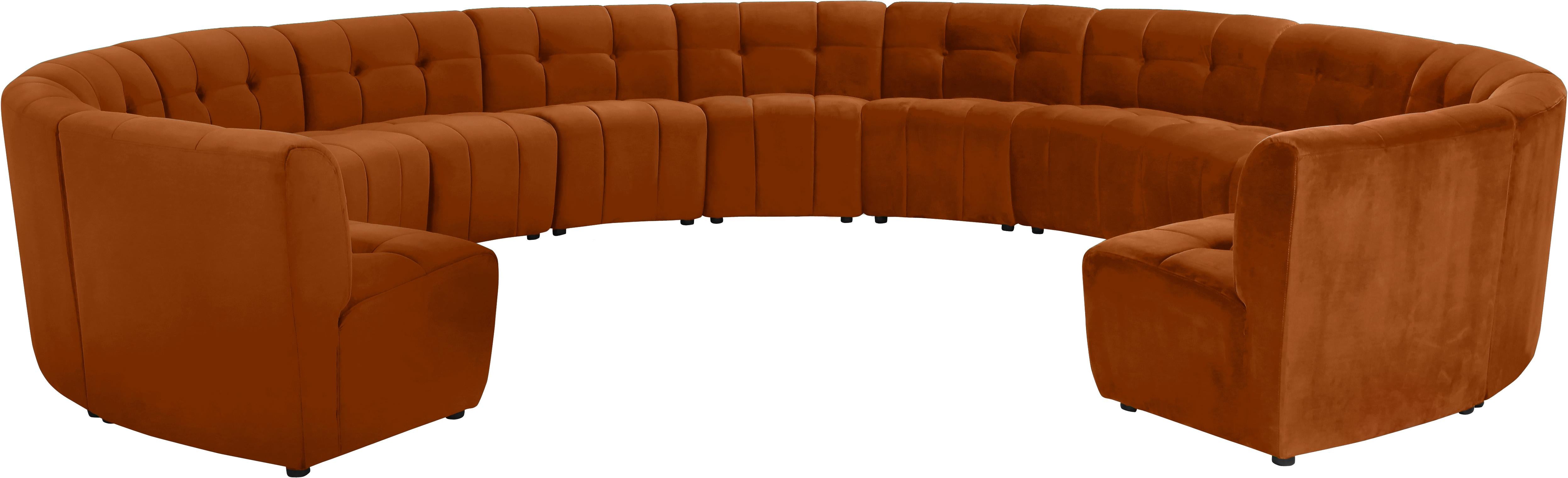 Limitless Cognac Velvet 13pc. Modular Sectional - Luxe Home Furnishings (Jersey City, NJ)