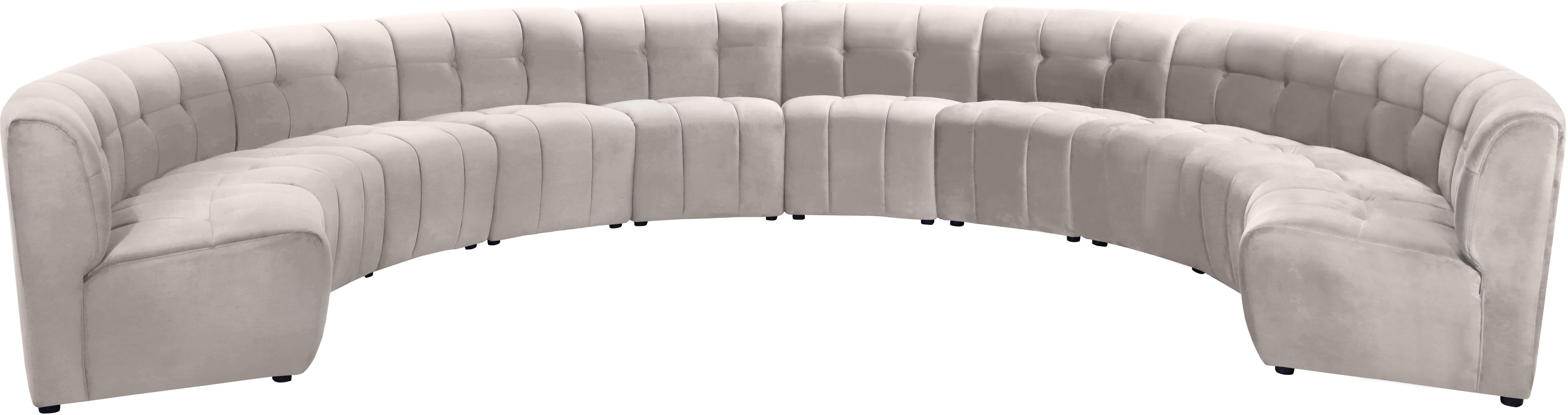 Limitless Cream Velvet 10pc. Modular Sectional - Luxe Home Furnishings (Jersey City, NJ)