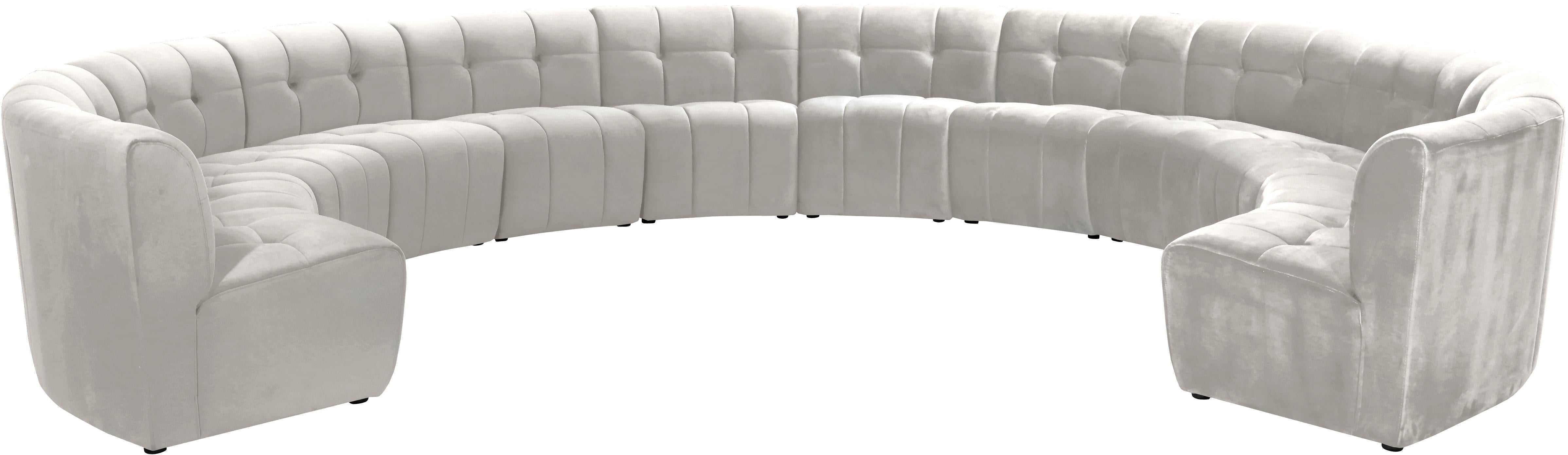 Limitless Cream Velvet 12pc. Modular Sectional - Luxe Home Furnishings (Jersey City, NJ)