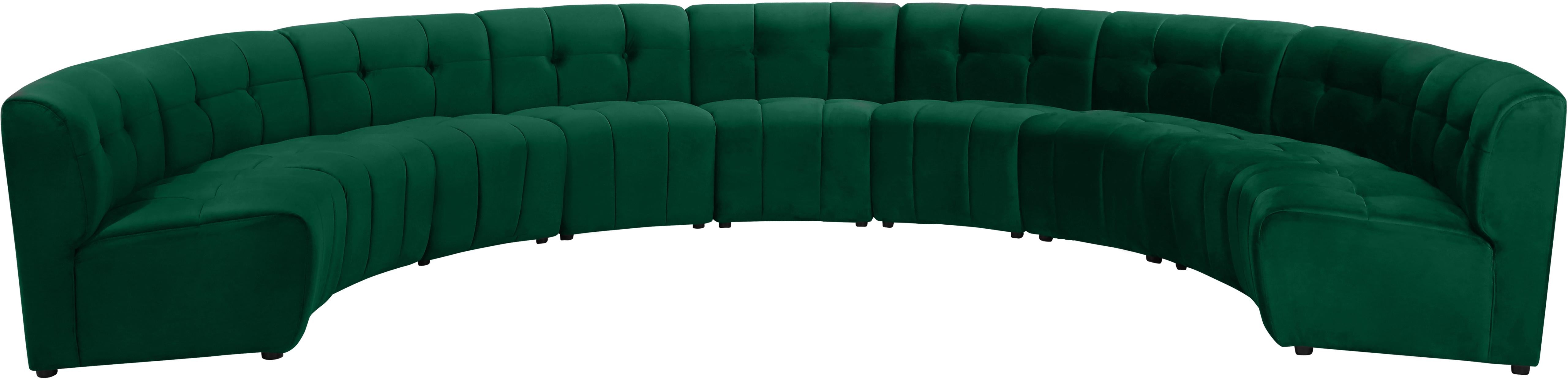 Limitless Green Velvet 9pc. Modular Sectional - Luxe Home Furnishings (Jersey City, NJ)