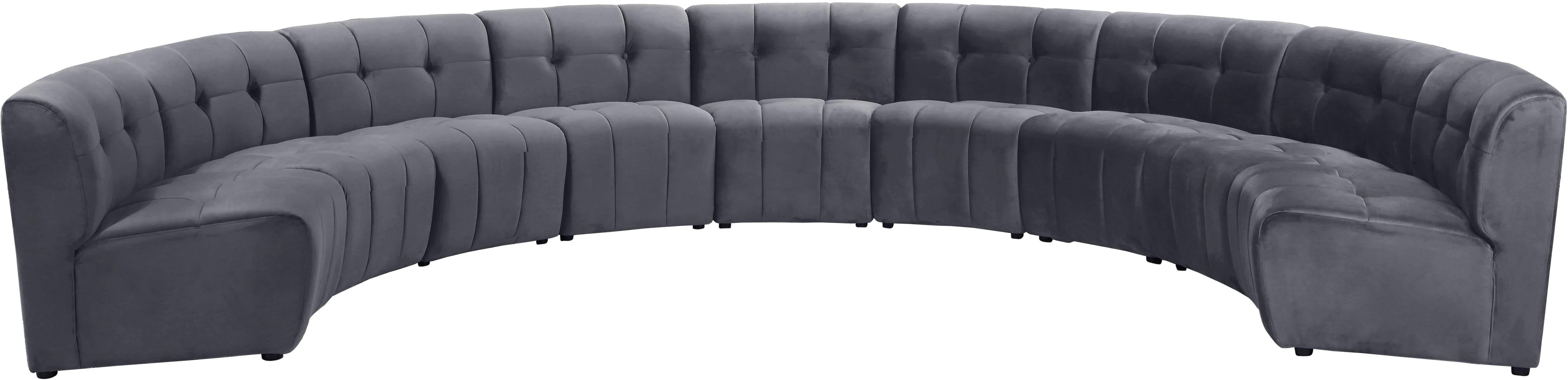 Limitless Grey Velvet 9pc. Modular Sectional - Luxe Home Furnishings (Jersey City, NJ)