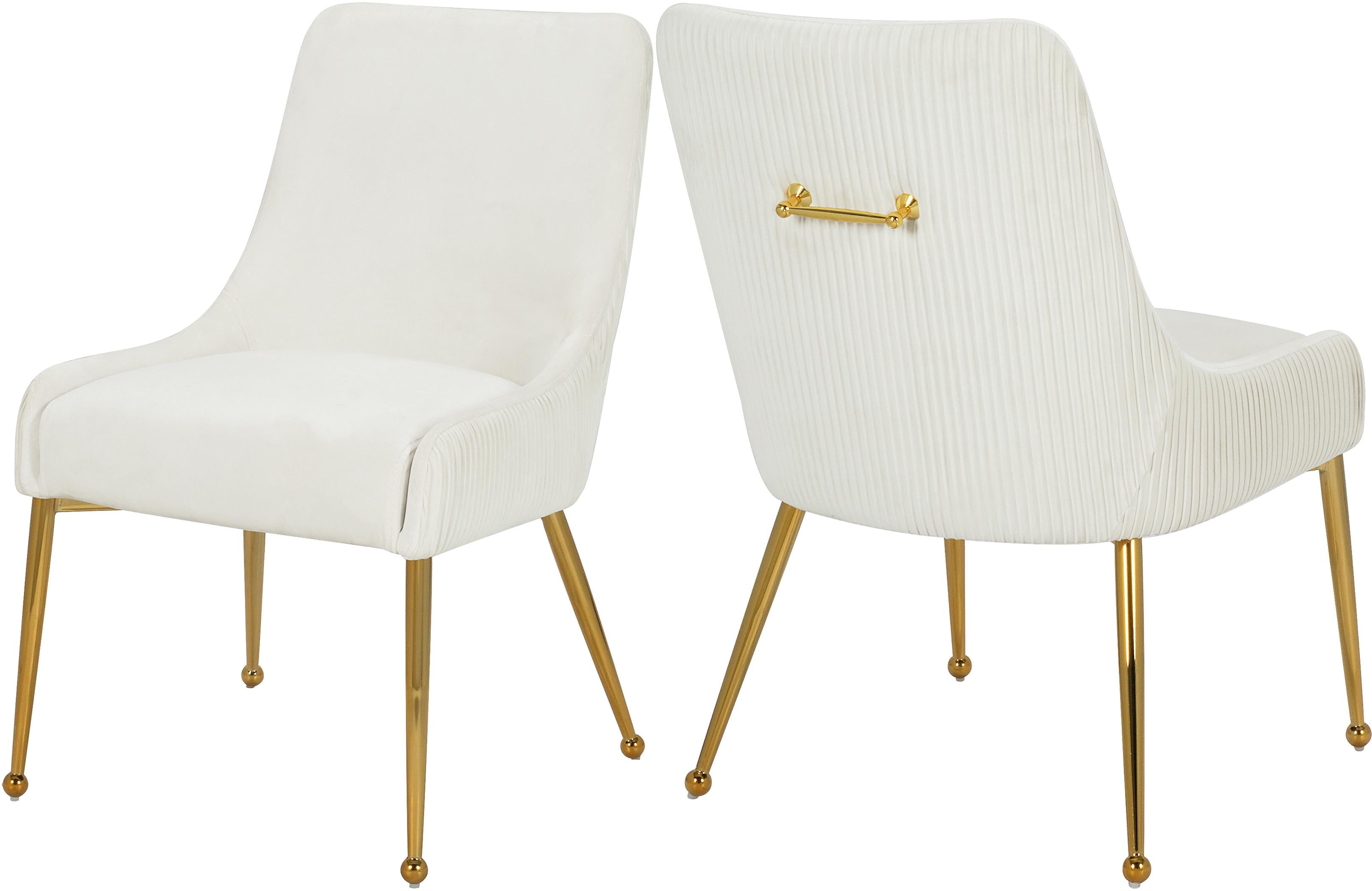 Ace Cream Velvet Dining Chair - Luxe Home Furnishings (Jersey City, NJ)