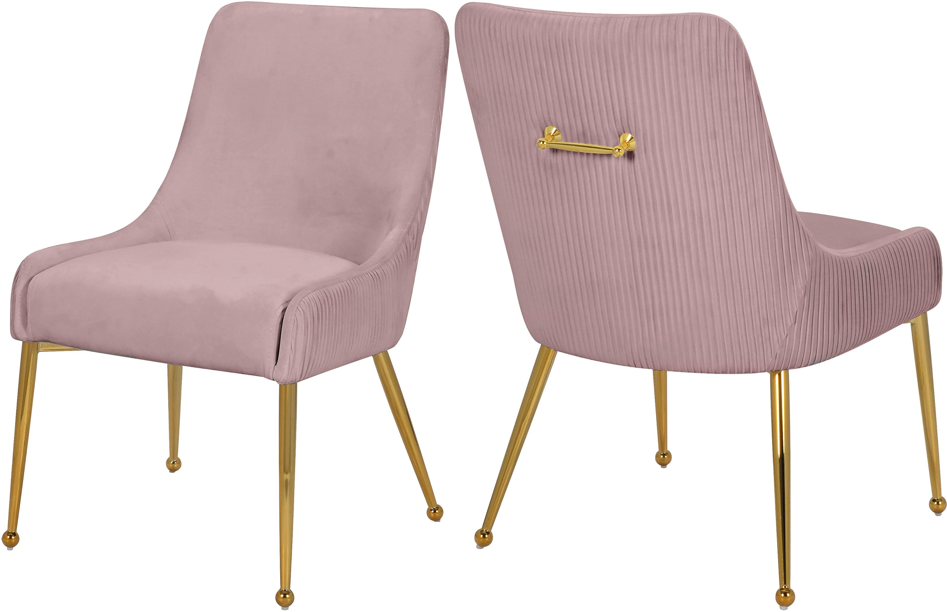 Ace Pink Velvet Dining Chair - Luxe Home Furnishings (Jersey City, NJ)