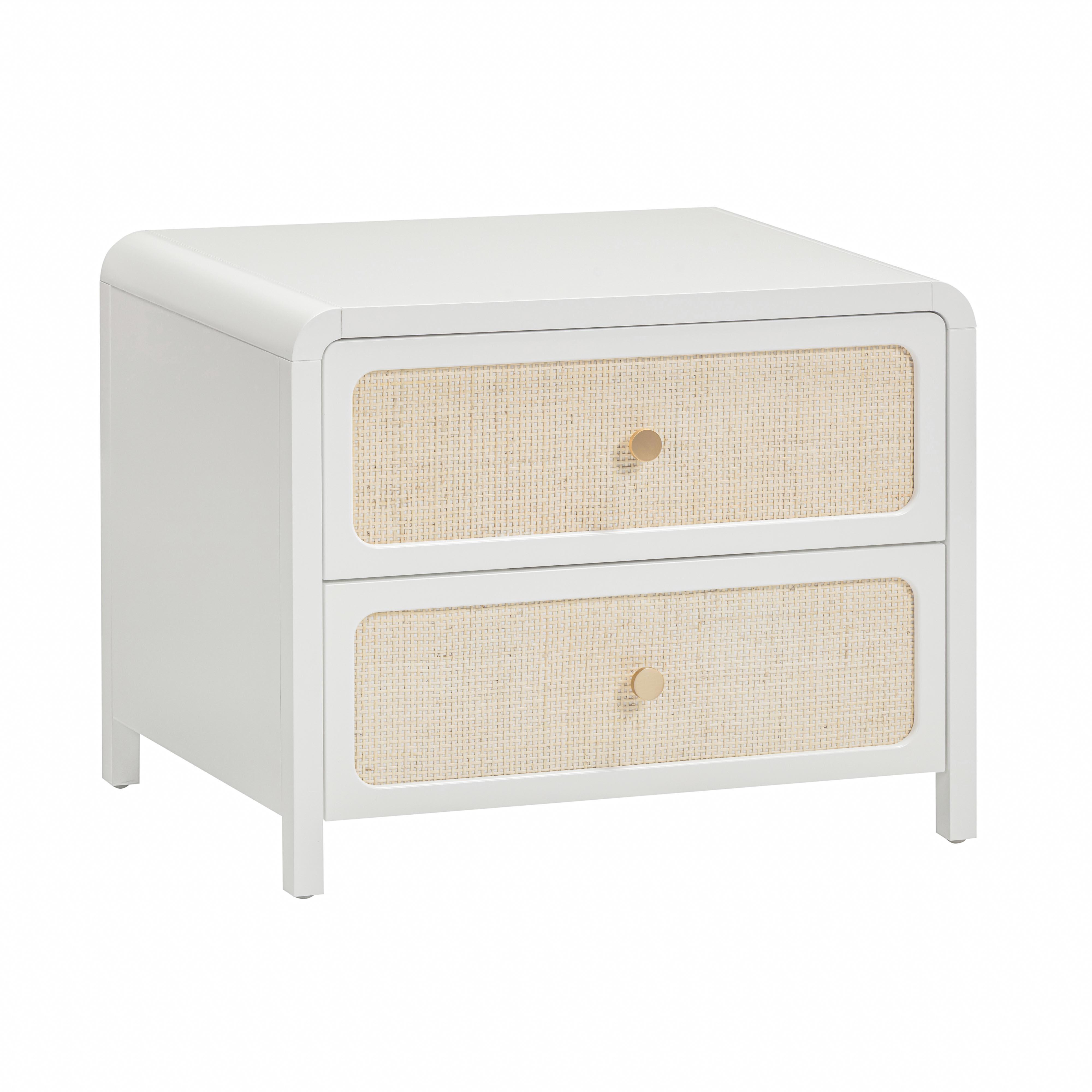 Patty 28" Rattan 2 Drawer Nightstand - Luxe Home Furnishings (Jersey City, NJ)