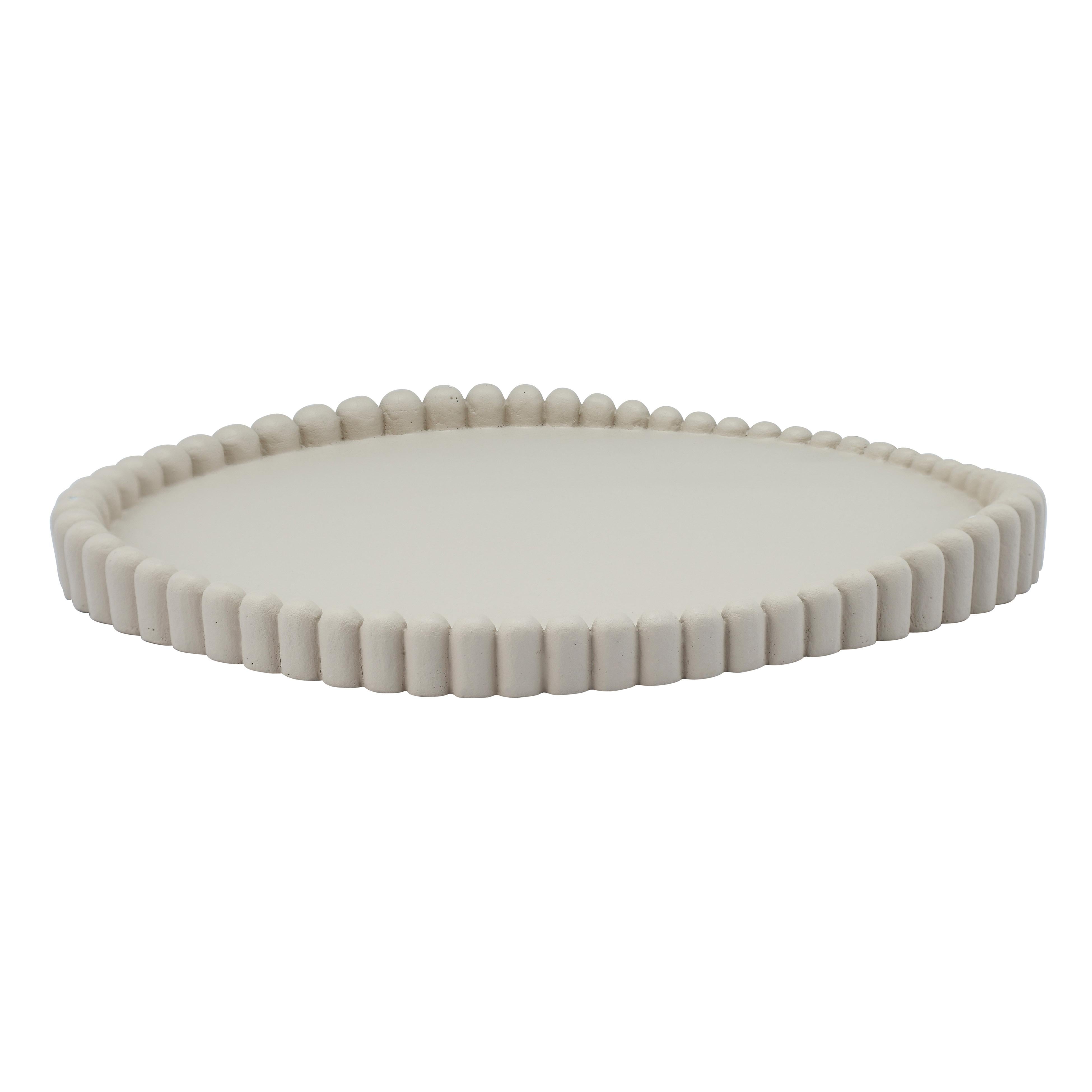 Alna Cream Catchall Tray - Luxe Home Furnishings (Jersey City, NJ)