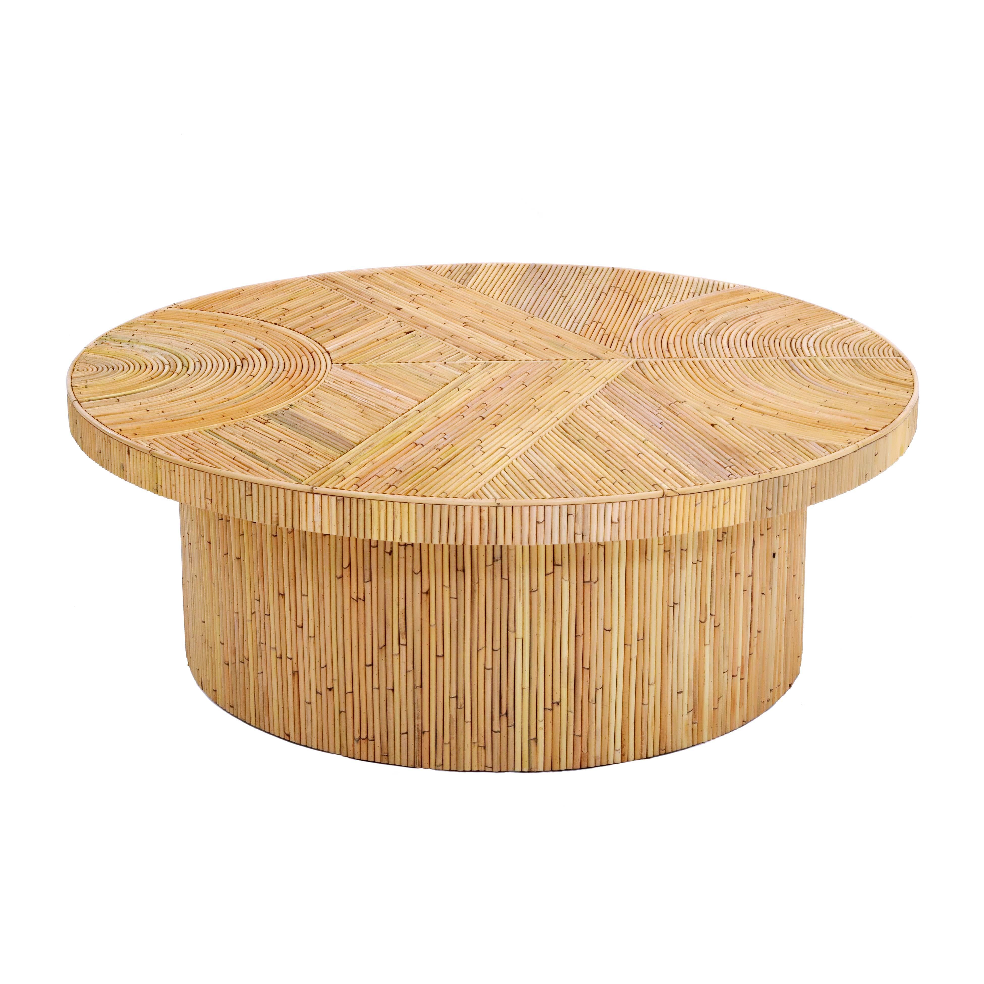 Acadia 47" Rattan Coffee Table - Luxe Home Furnishings (Jersey City, NJ)