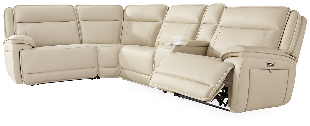 Double Deal Reclining Sectional with Console - Luxe Home Furnishings (Jersey City, NJ)