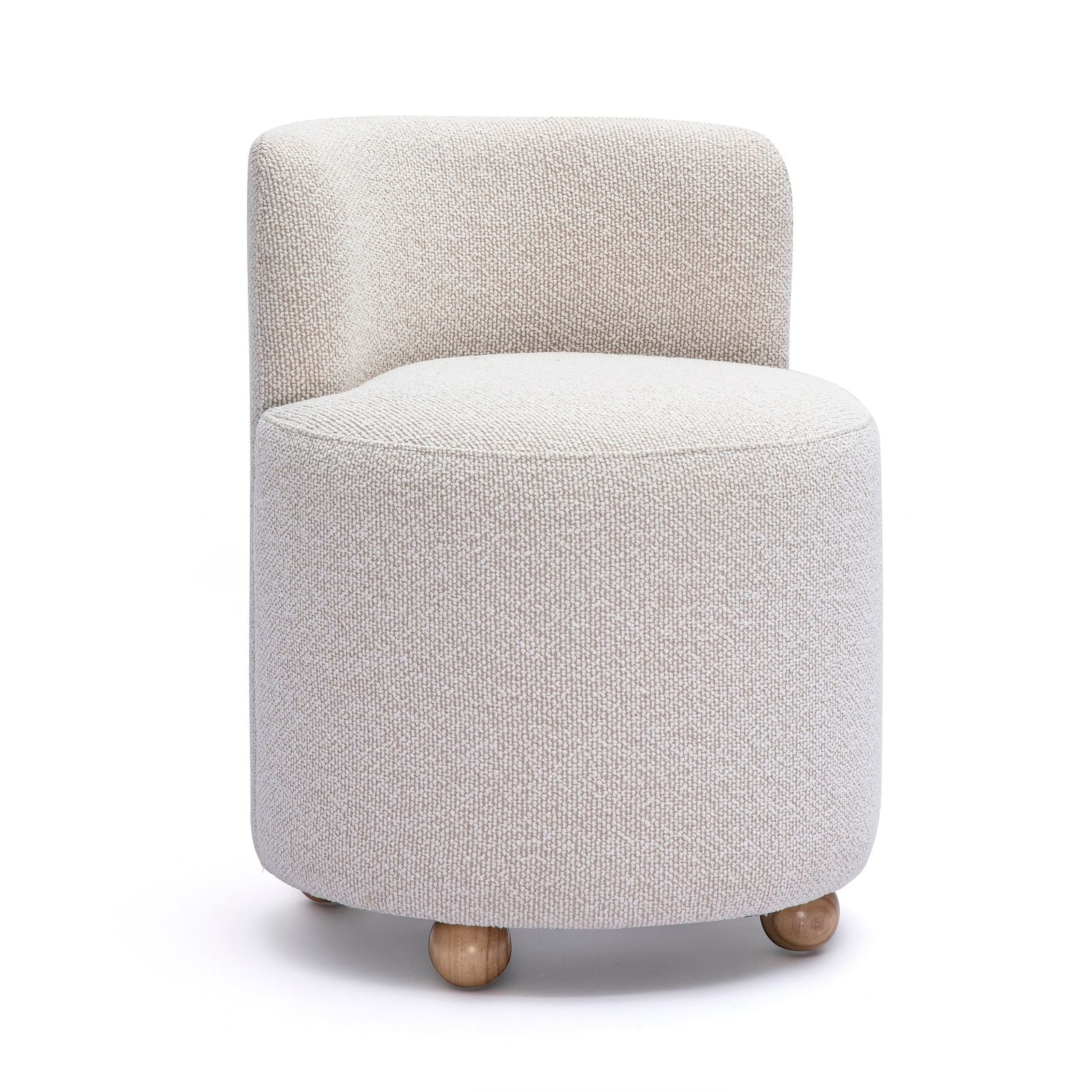 Hakuna Cream Performance Boucle Desk Chair - Luxe Home Furnishings (Jersey City, NJ)