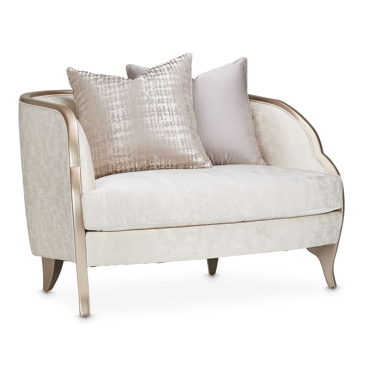 AICO Malibu Crest Chair & A Half in Chardonnay image